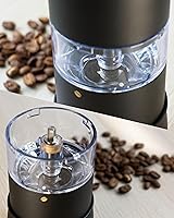 Vista 4 de PALICO GrindTech - Molinillo de café eléctrico recargable portátil, base de carga inalámbrica con tipo C, 20 rebabas cónicas SUS