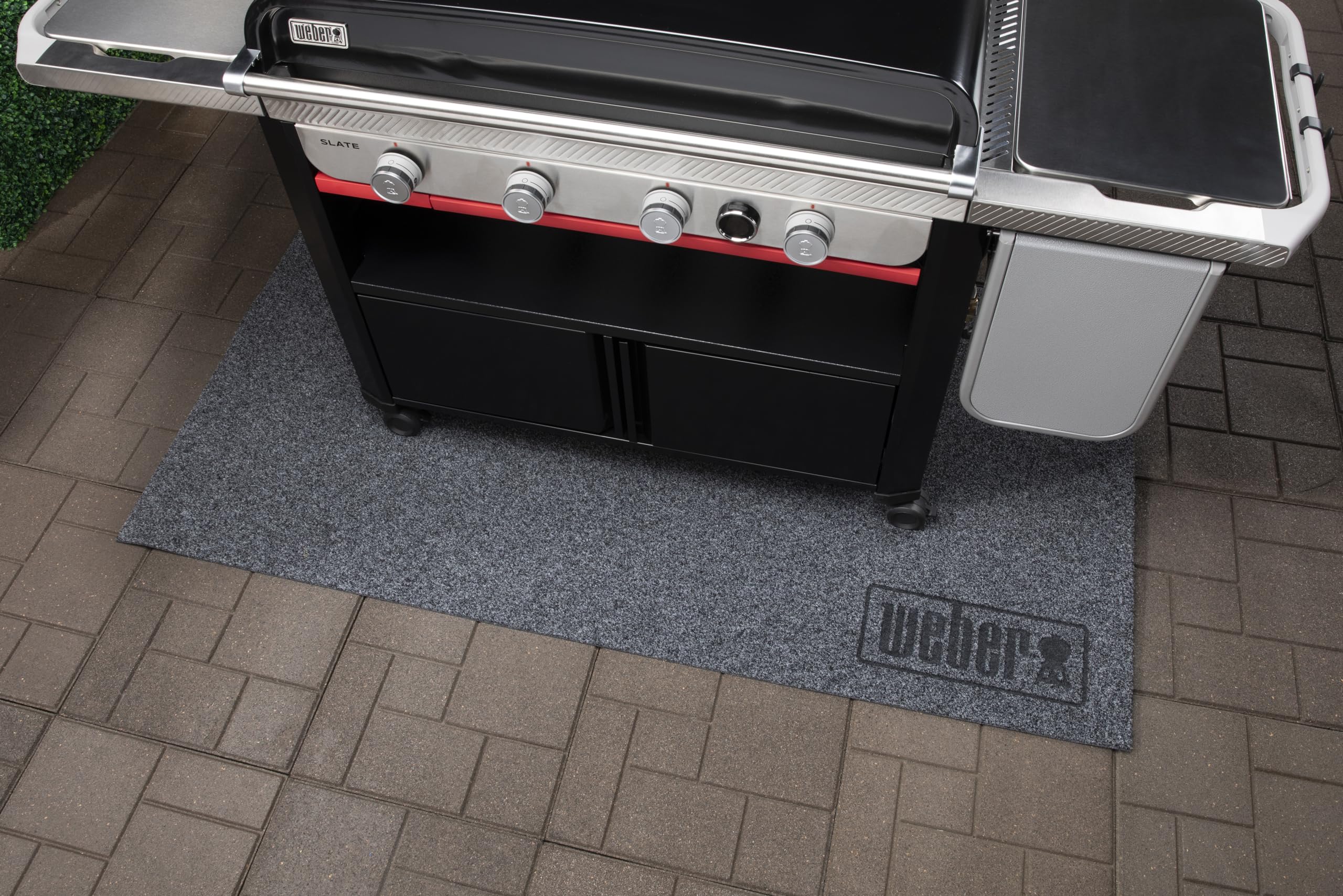 Weber Tapis de Protection XL pour Summit & Plancha 76 cm, Noir, Antidérapant
