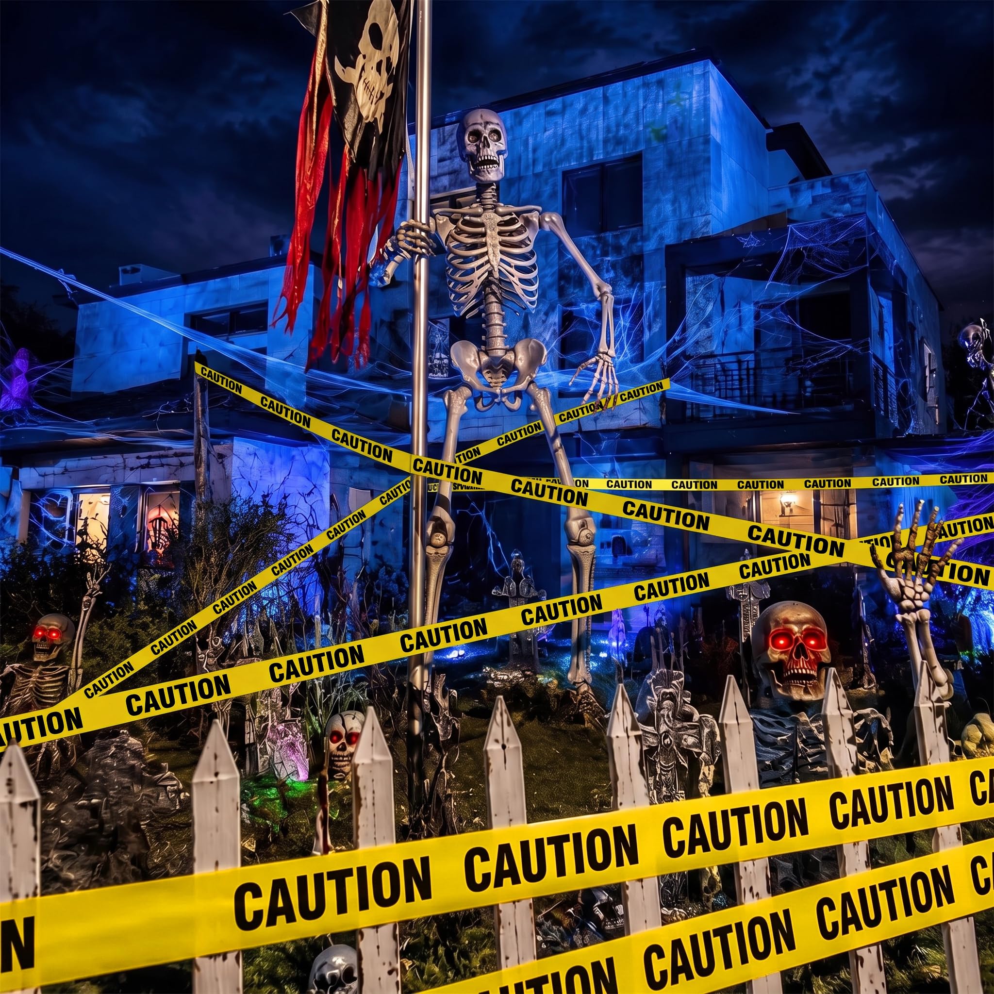 Yellow Caution Tape - Halloween & Safety -3