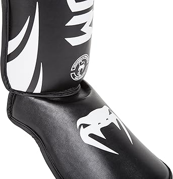 Venum Challenger Stand Up Shin Guards - Black - Large