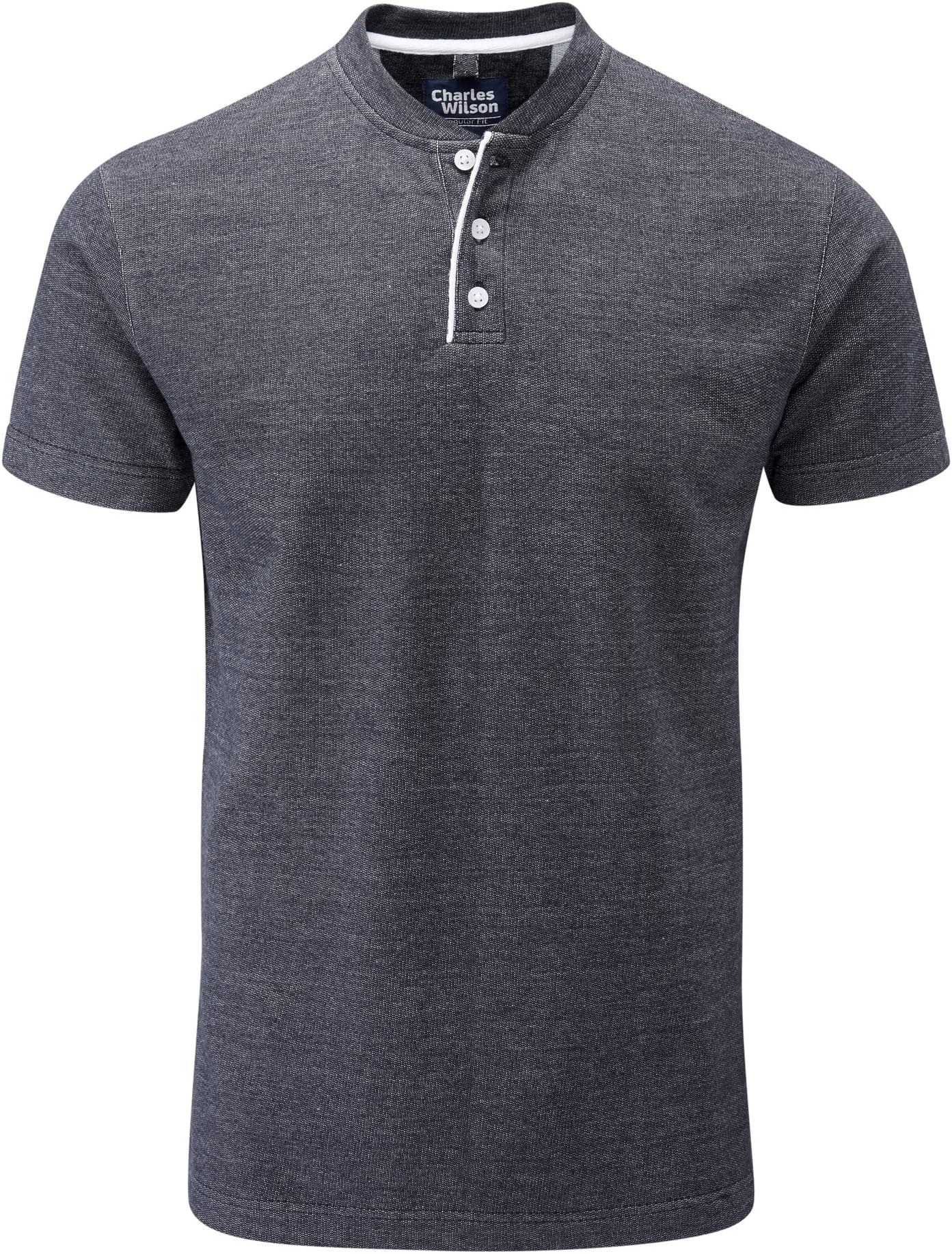 Charles Wilson Henley Neck T-Shirt