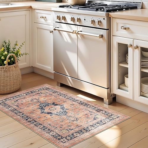 Miniatura 142 de Alfombra lavable para pasillo y de cocina, alfombra de entrada, vintage, suave para el suelo, alfombra antideslizante para interiores, para baño