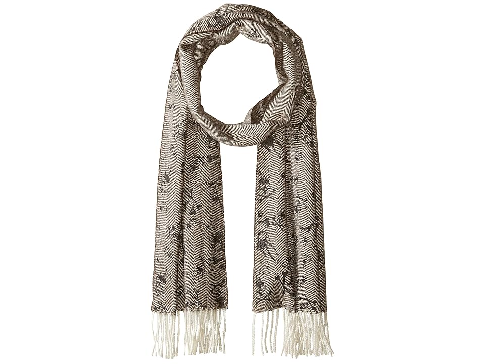 

Psycho Bunny Herringbone All Over Print Scarf (Java) Scarves