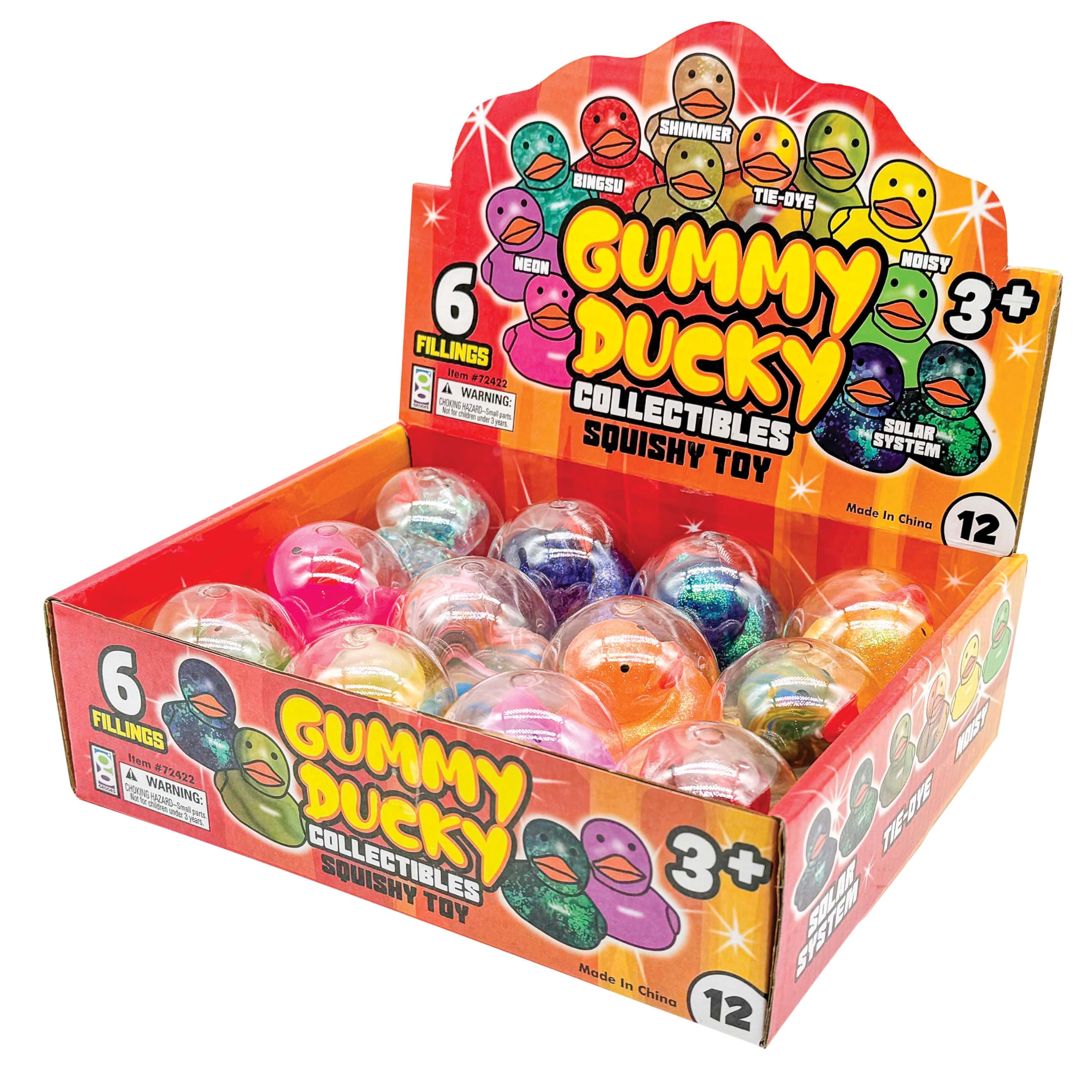 Raymond Geddes Gummy Ducky Collectible Squishy Toys - Pack of 12