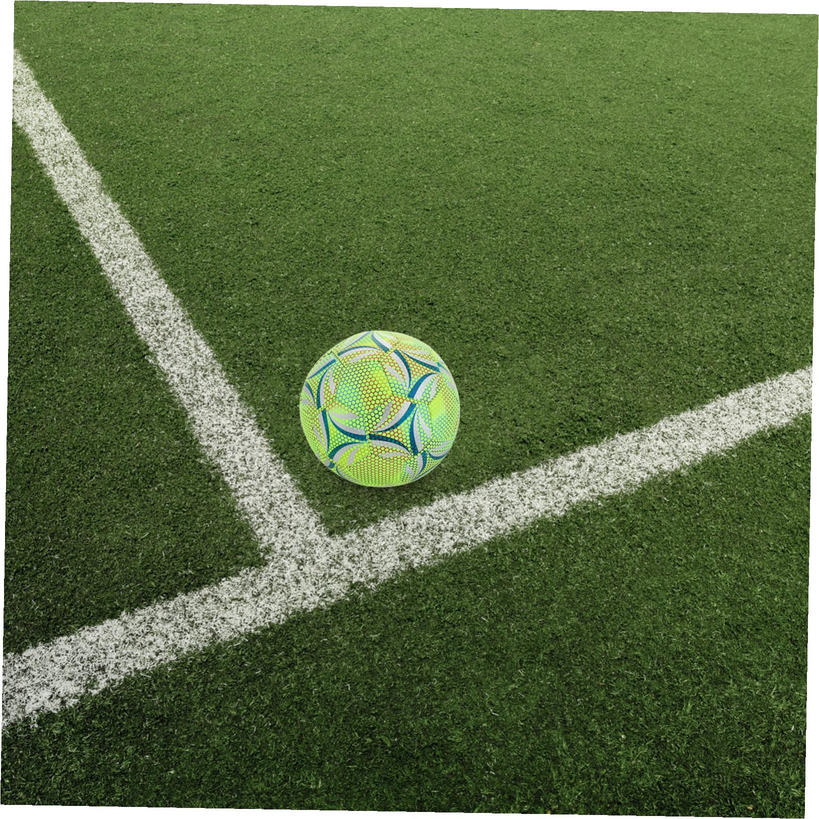 GALPADA Balón de Fútbol Estándar para Adultos y Adolescentes con Diseño Fluorescente Nocturno para Entrenamiento Seguro y Visible la Oscuridad