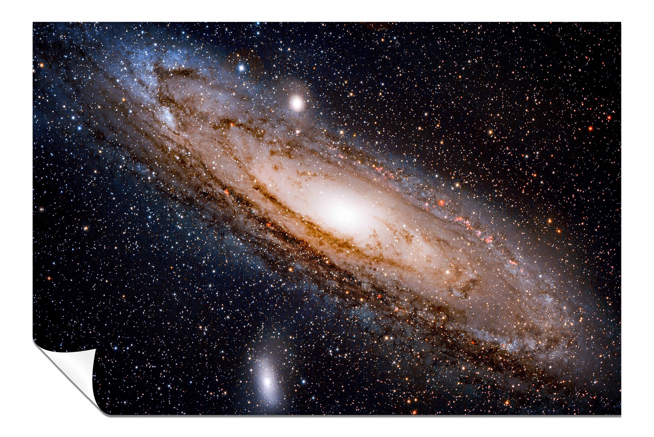 Panther Print Andromeda Galaxy Unframed Poster, Pictures for Home Walls, Bedroom, Living Room & Bathroom Deco 91x61cm (36x24in)