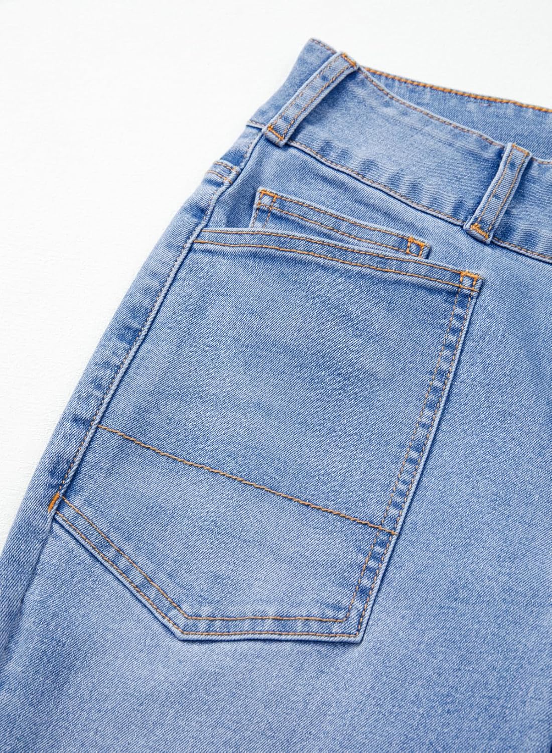 Sidefeel Women's Skinny Jeans Straight Leg High Waisted Stretchy Ankle Denim Pants with Patch Pockets - Image 7