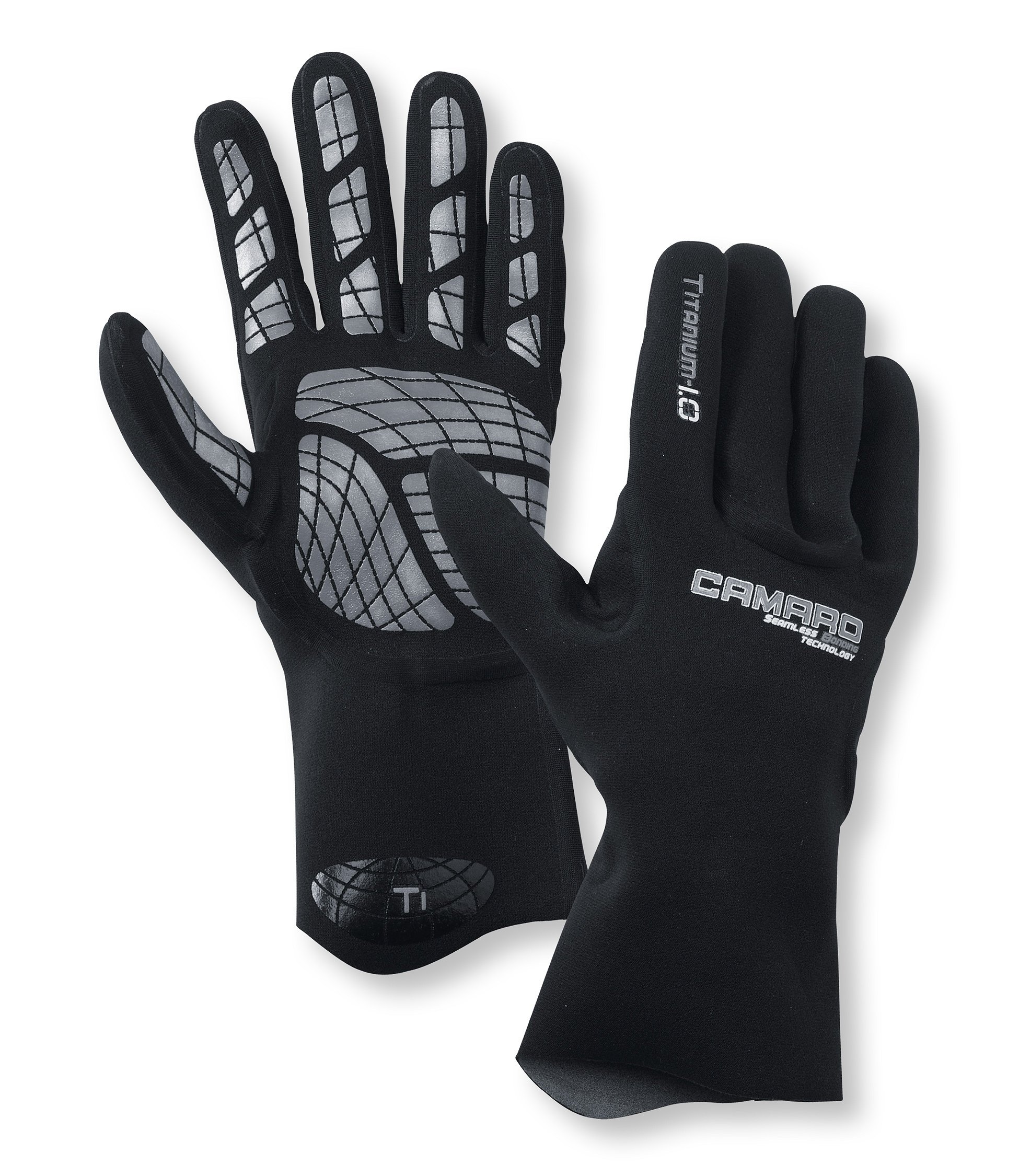 Camaro Titanium 1 mm Nahtloser wasserdichter Handschuh, 1 Seamless Glove 1WP-XL/XXL-BLK-139-99, Schwarz , XL/XXL Sport & Freizeit
