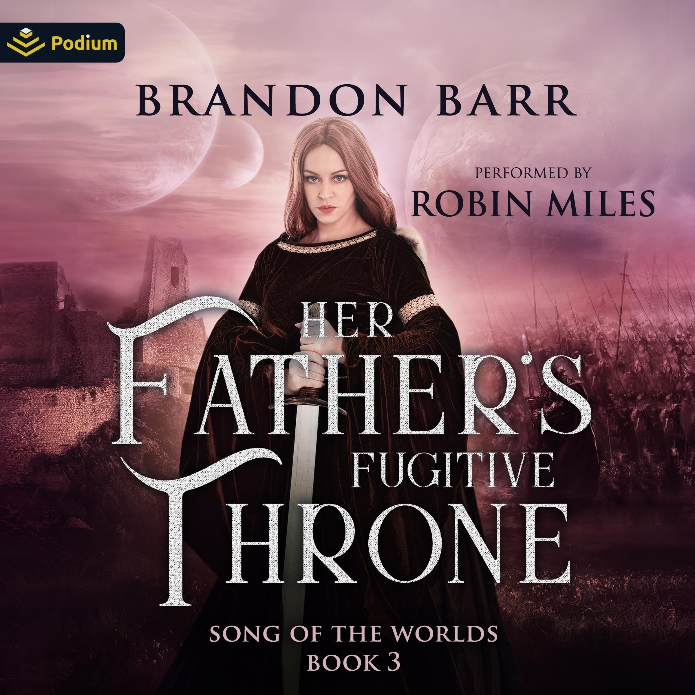 Cover art for Her Father's Fugitive Throne
