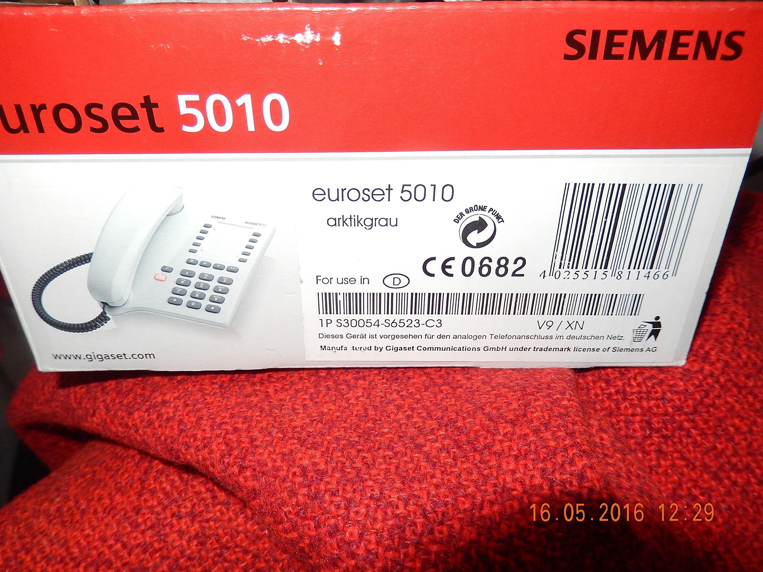Siemens Euroset 5010 schnurgebundenes Telefon, arktikgrau