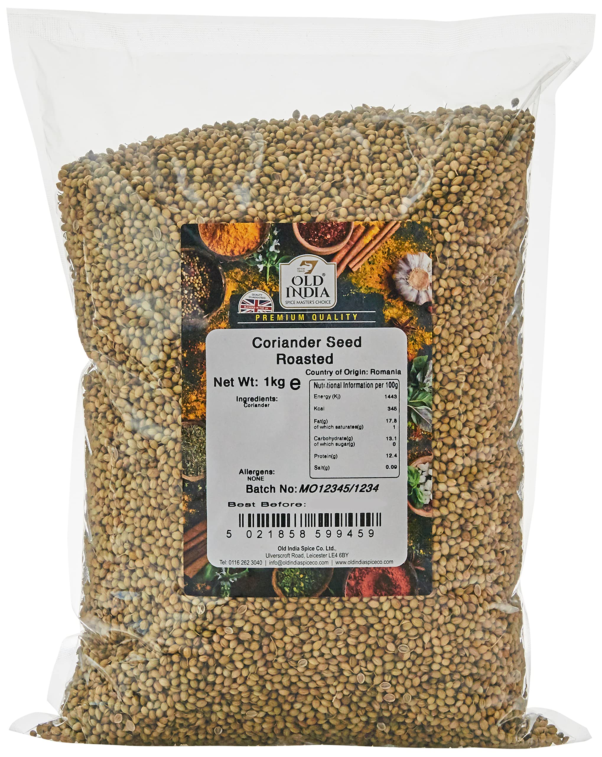 Old India Coriander Seed Roasted 1kg