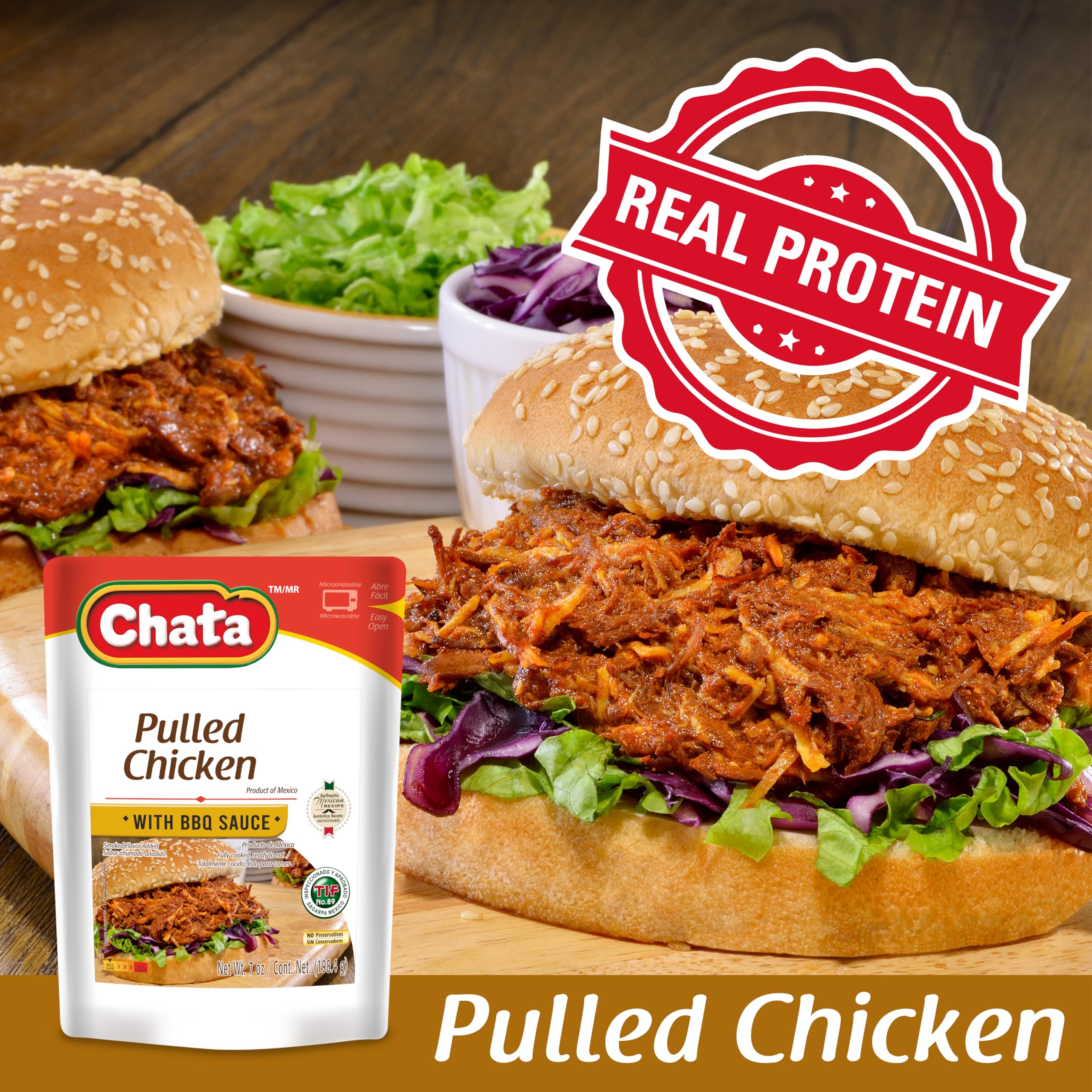 Chata Pulled Chicken Pouch 7 OZ