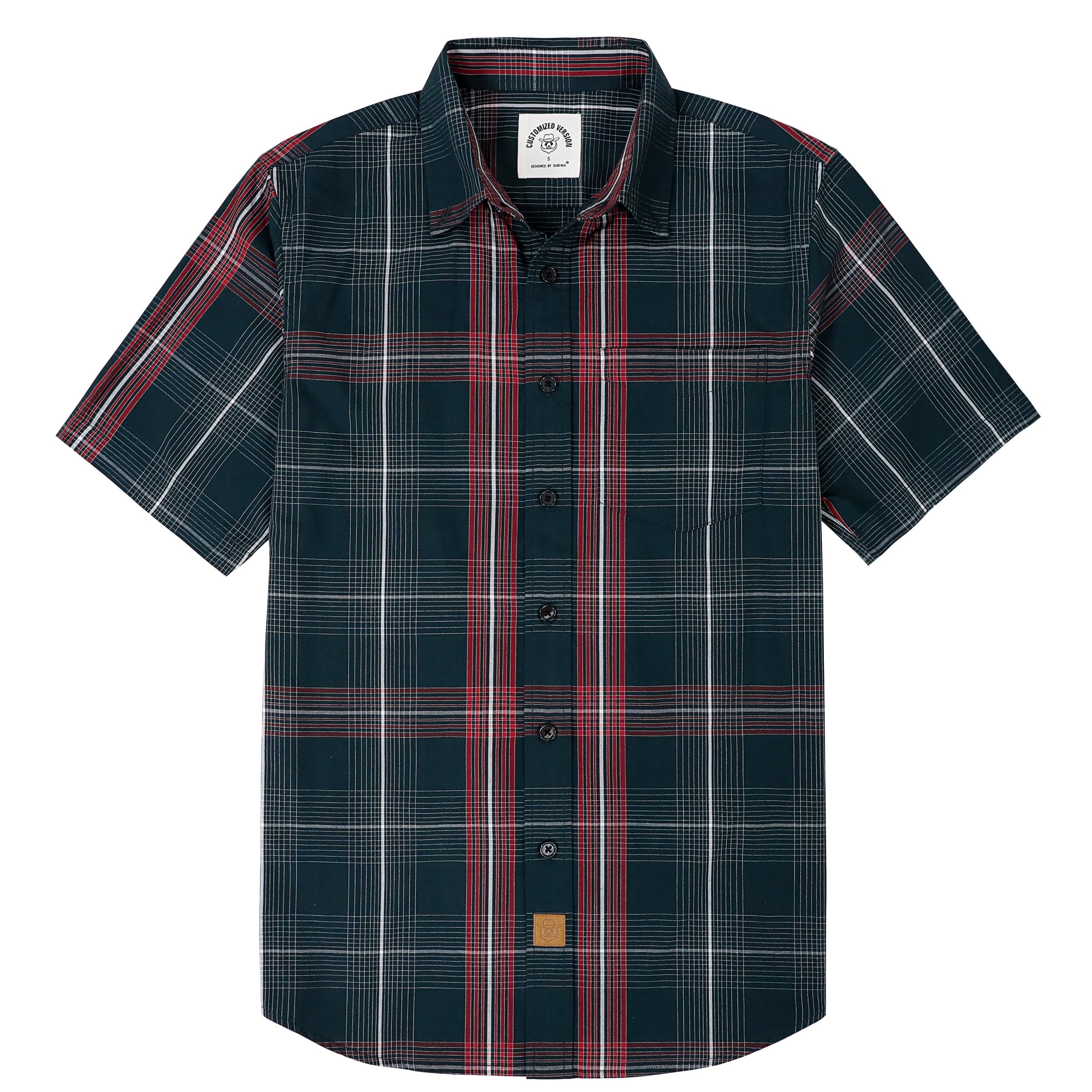 Dubinik® Short Sleeve Shirts for Men Soft Breathable Summer Button Down
