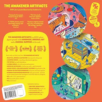 The Awakened Artifacts 1000-Pc. Puzzle by Magic Puzzle Company Series 4 | Original handmade art filled with tiny details. Mind-blowing magical ending. Dozens of hidden secrets. No AI. No puzzle dust.