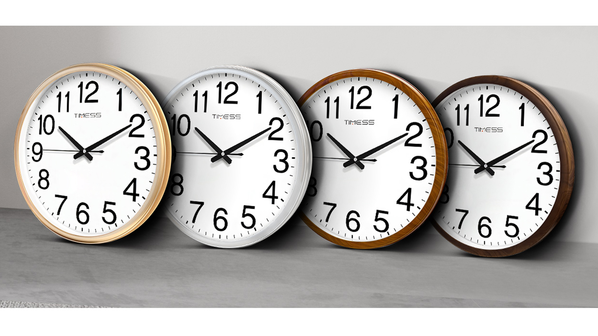 Amazon.com: TIMESS Wall Clock, 13 Inch Large Dial Non-Ticking