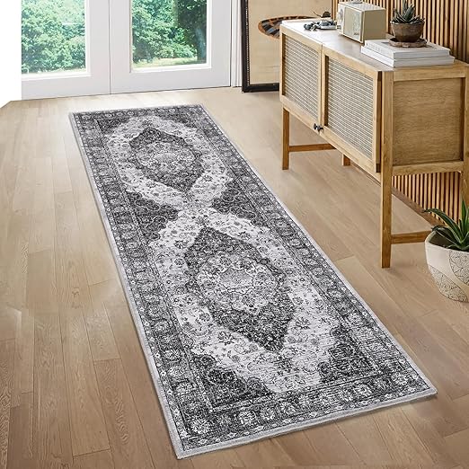 GarveeHome Washable Runner Rug 2x6 Runner Vintage Rug Non