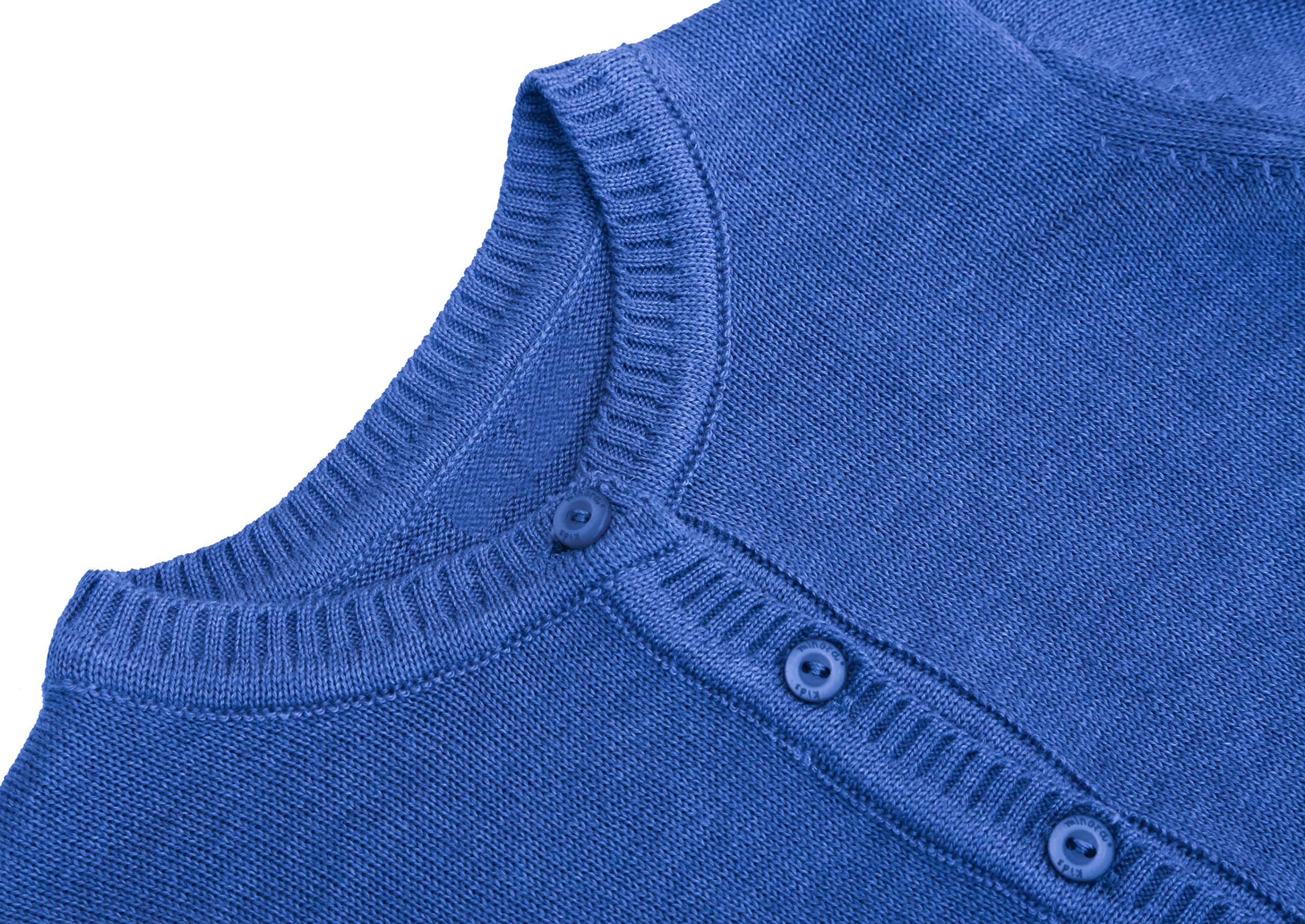 Lilax Baby Boy's Cardigan, Long Sleeve Button Closure Toddler Sweater (2 Years, Royal Blue)