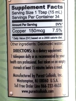 MesoCopper 10 ppm Colloidal Copper 500 mL/16.9 Oz