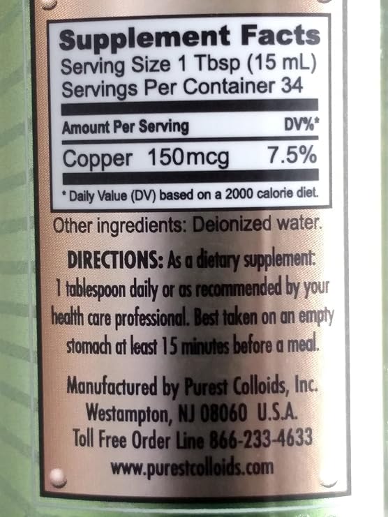 MesoCopper 10 ppm Colloidal Copper 500 mL/16.9 Oz