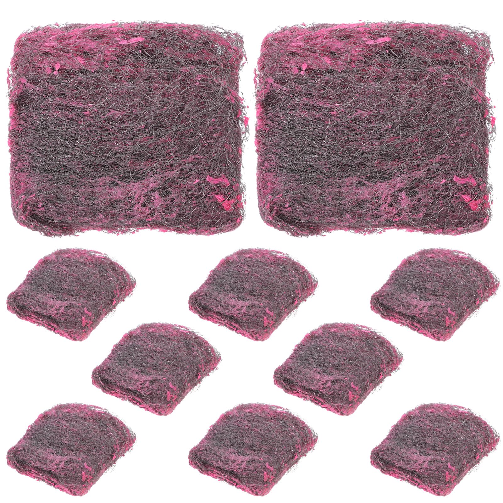 10 Pcs Paño de Cocina, Esponja Doble Cara Antiarañazos Esponja Limpiavajillas y Baño, Reutilizable Alfombrilla de Limpieza para Limpiar Ollas y Sartenes de Suciedad y Restos de Comida Quemada