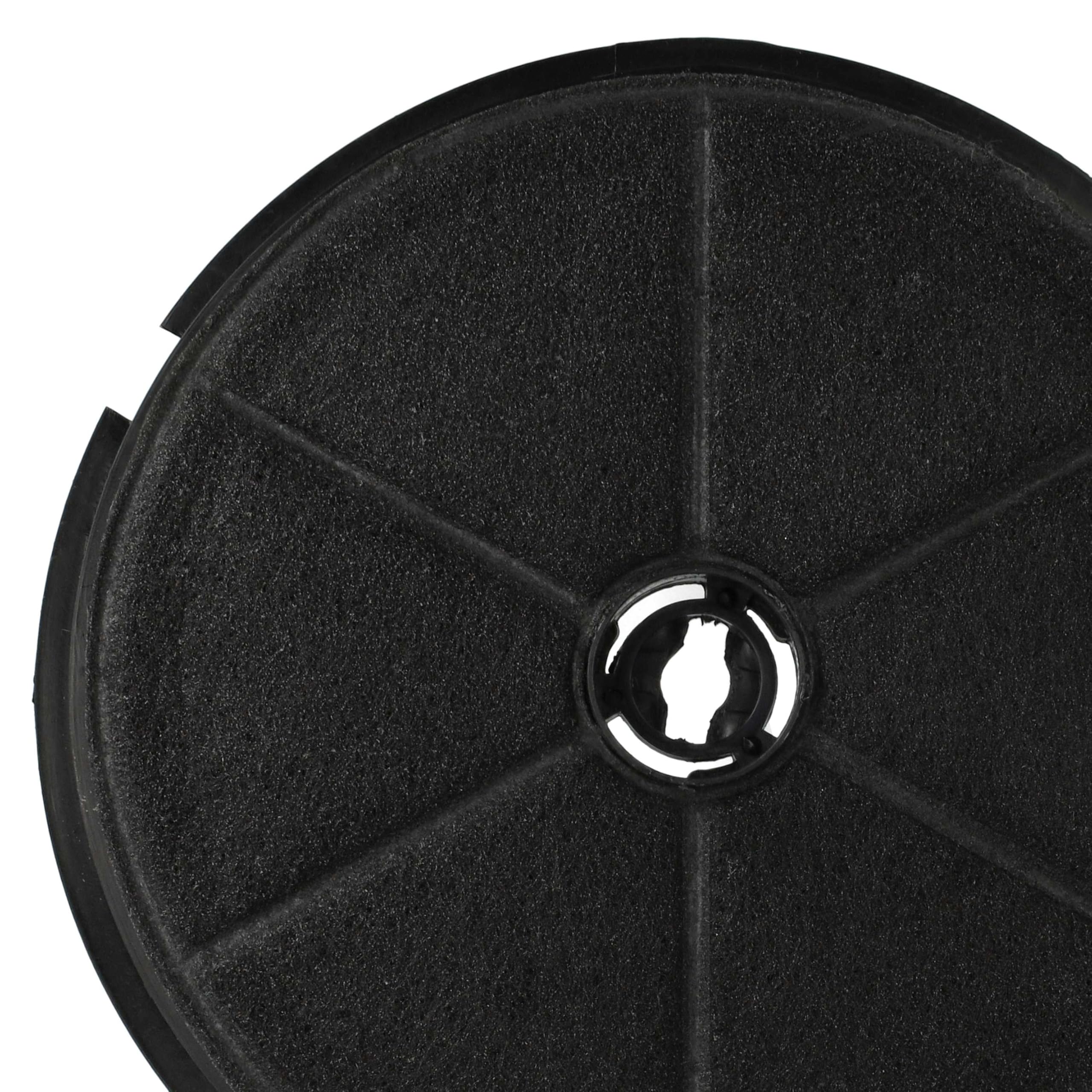 vhbw 10x filtro de carbón activado compatible con Etna 4410 NZT, 4410 NRVS, 4420 NWT, 4420 NRVS, 4400 NZT, 4400 NRVS campanas cocina - 19 cm