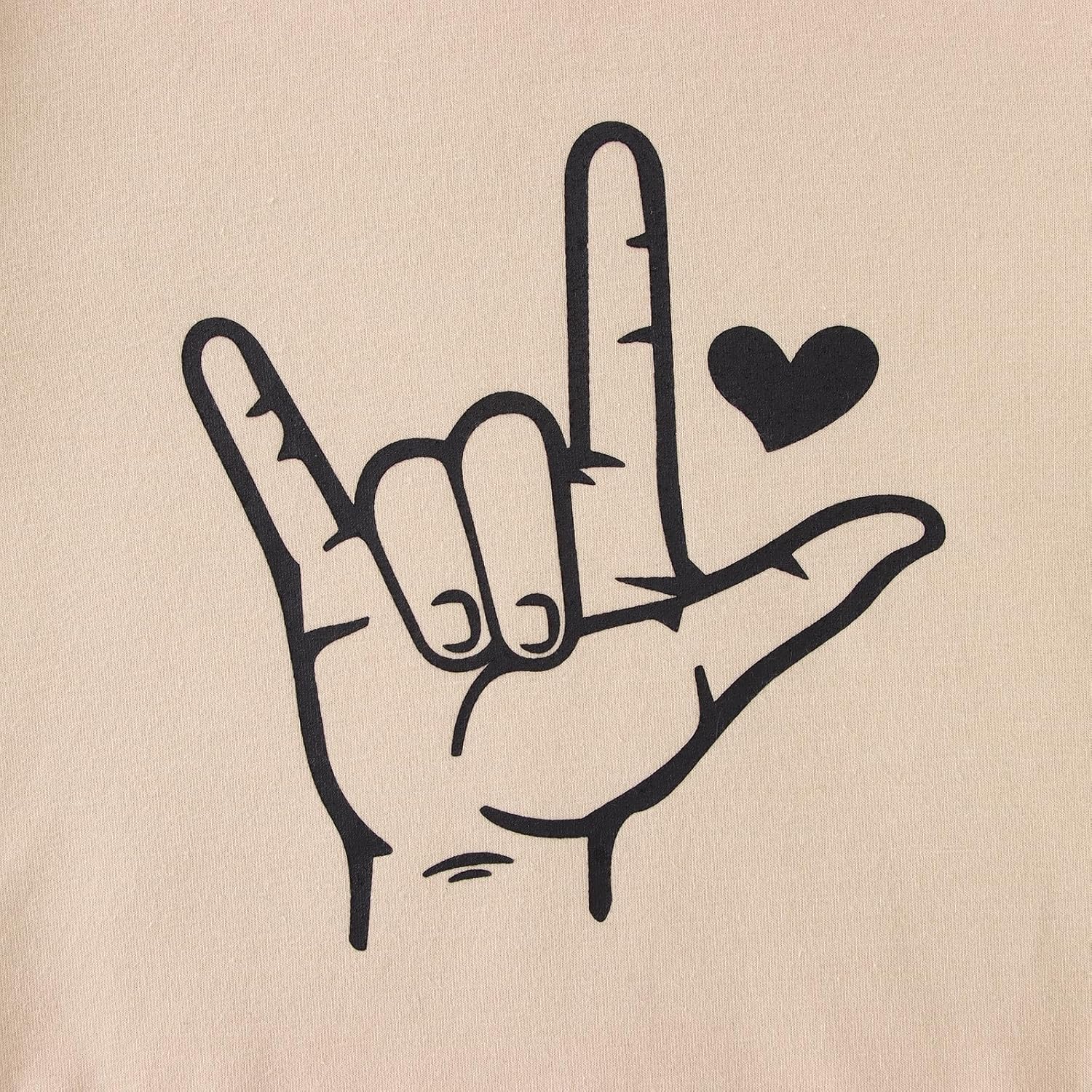 Boys Valentines Sweatshirt I Love You Sign Language Shirt Kid Long Sleeve Heart Graphic Crewneck Pullover Top - Image 6