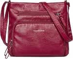 Crossbody Purses for Women Soft Vegan Leather Cross Body Handbag Lightweight Medium Shoulder Purse Travel Casual Bag