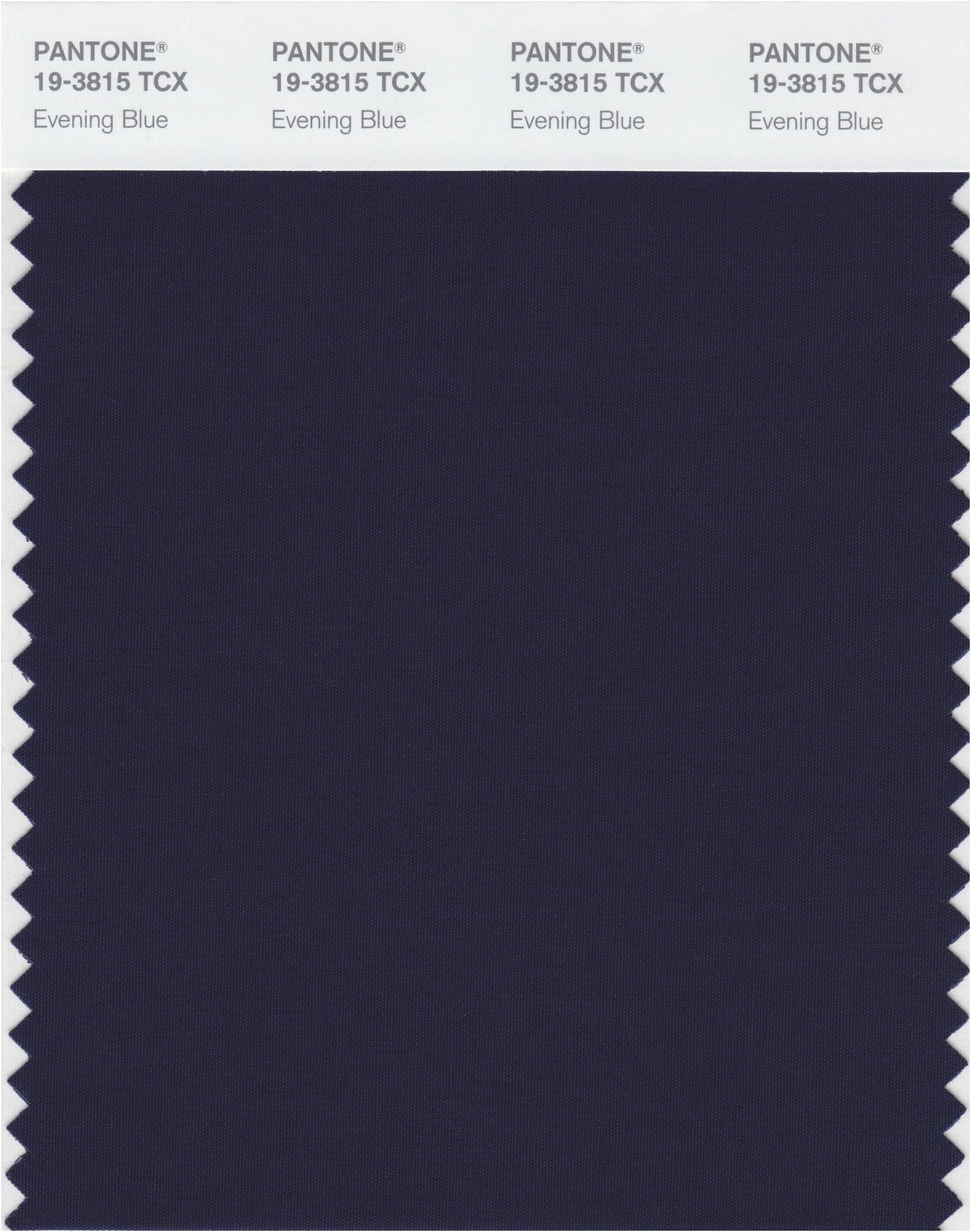 19-3815 TCX Smart Color Swatch Card, Evening Blue