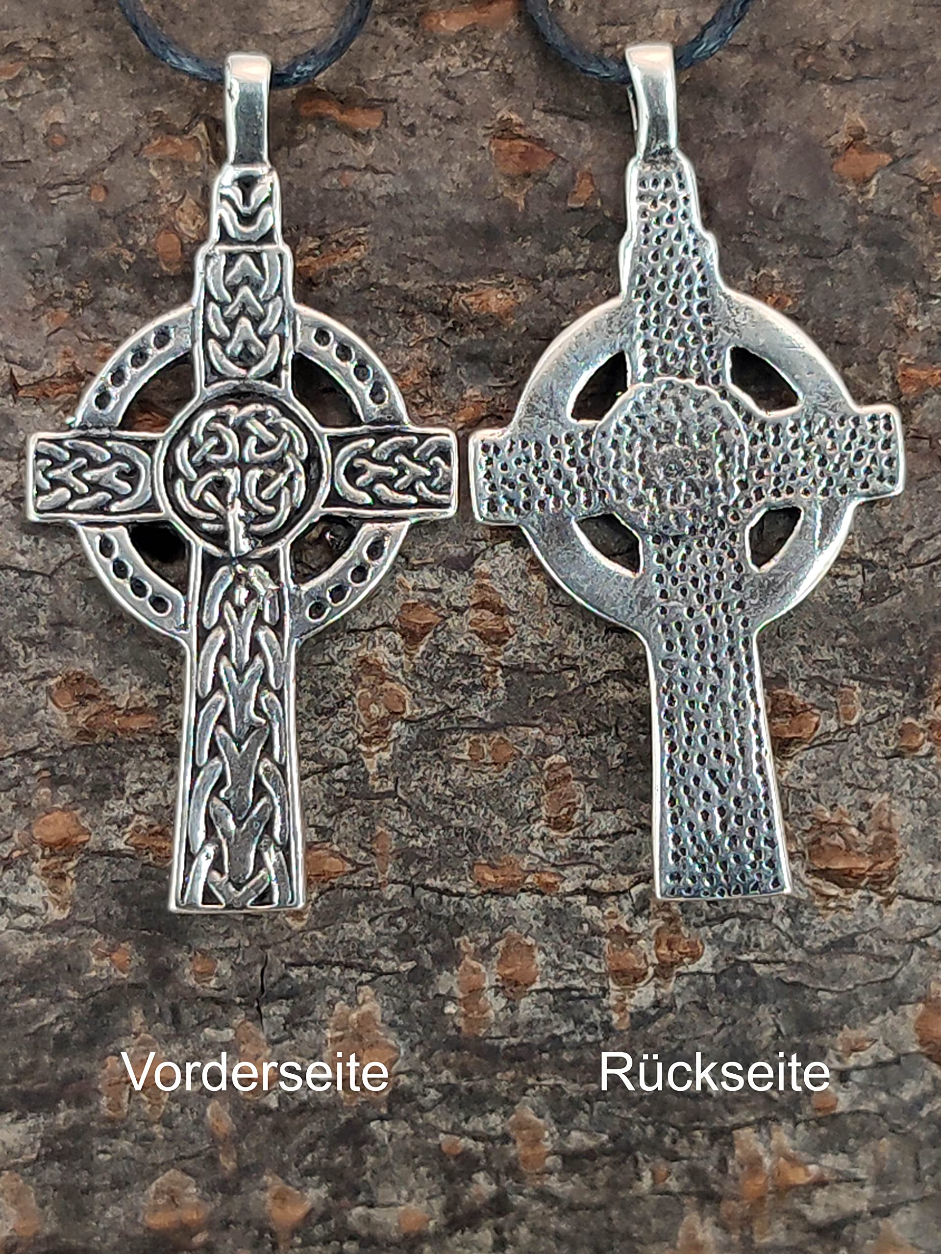 Kiss of Leather Keltisches Kreuz Anhänger aus 925 Sterling Silber Nr.31