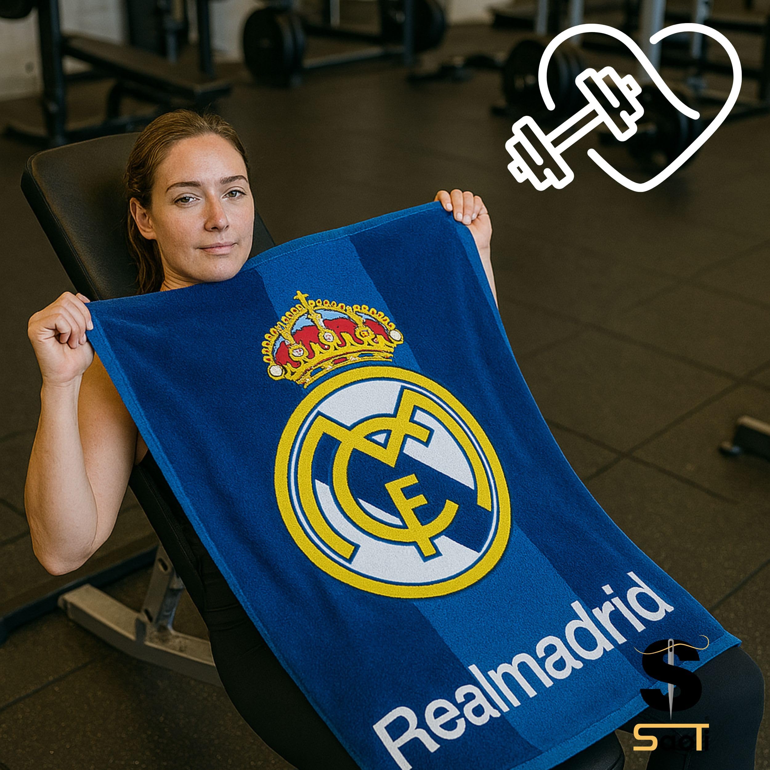 Toalla Microfibra Madrid Secado Rápido Playa SPA Gym Fútbol