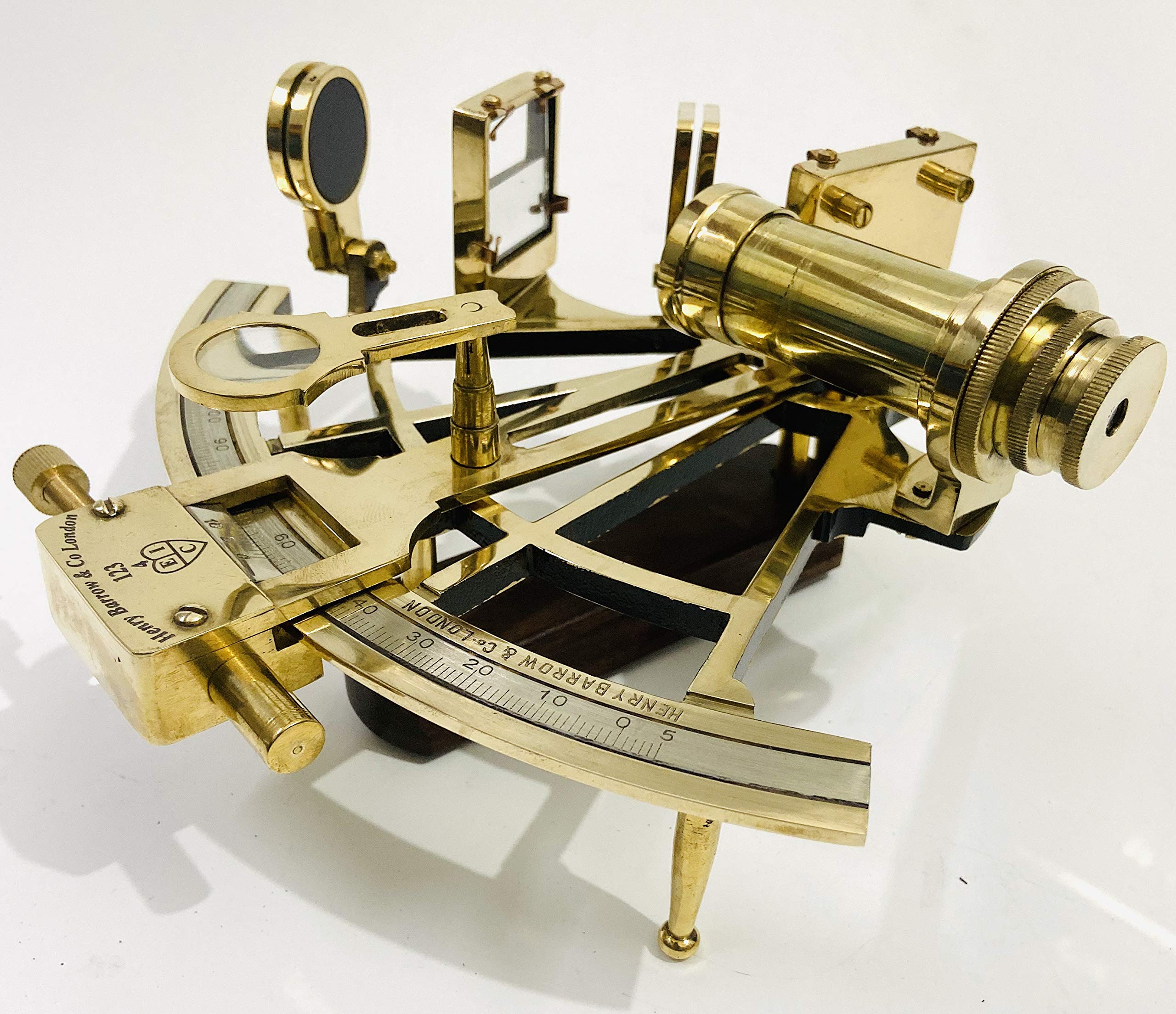 Nautical 8" Brass Working Sextant Navigational Marine Ship Astrolabe Sextant