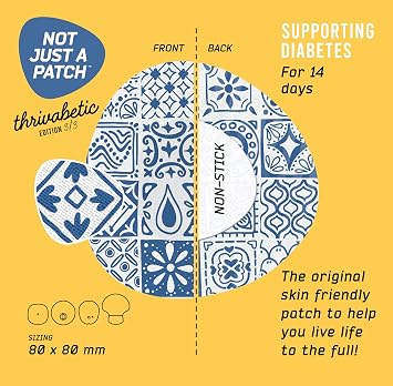 Not Just a Patch Thrivabetic Libre 2 Sensor Covers - 10 Pack, Mosaic