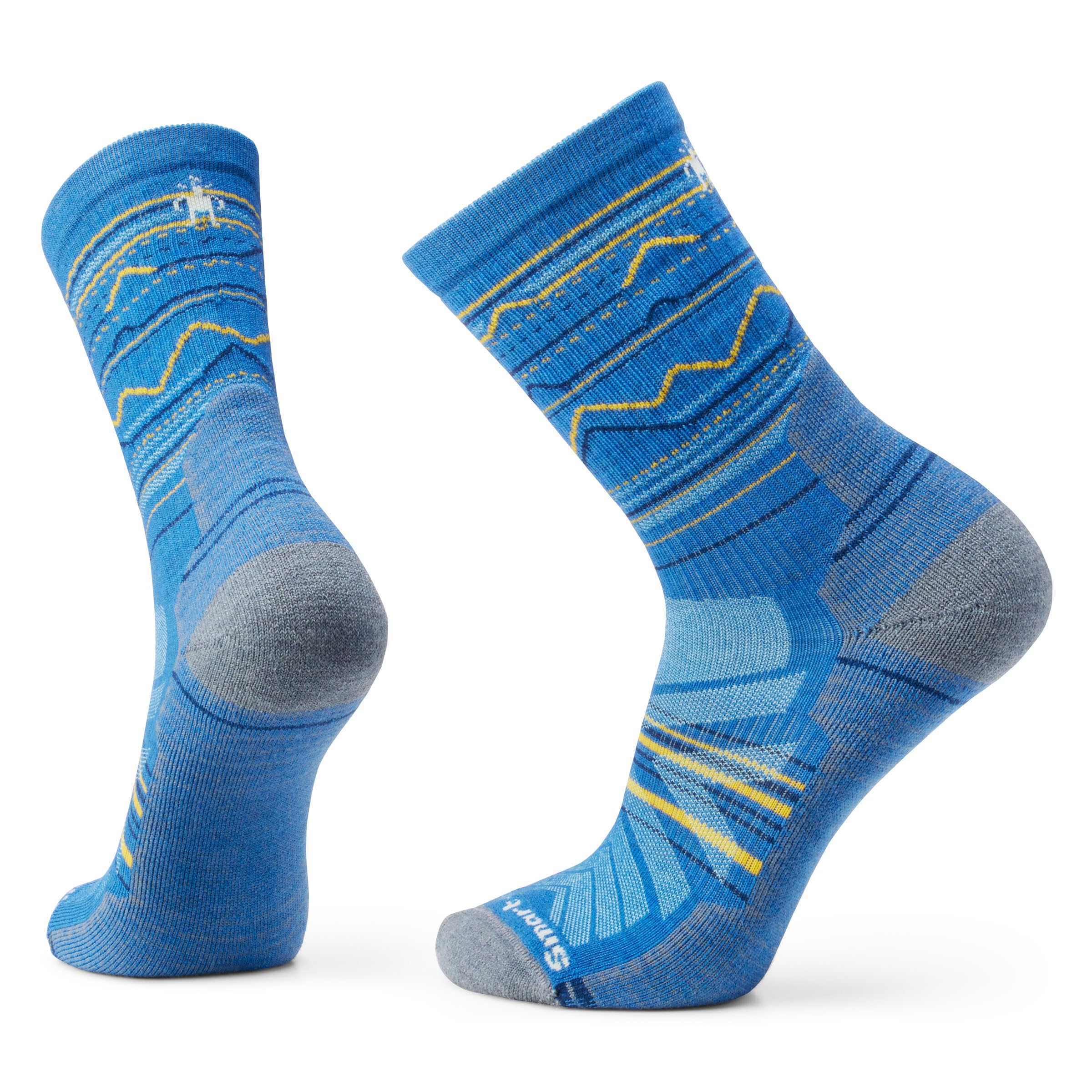 Smartwool Men's Hike Light Mountain Range Pattern Crew Socks