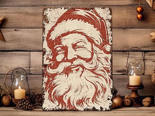 Miniatura 3 de Christmas Decoration Metal Santa Mantel Decor Art Sign