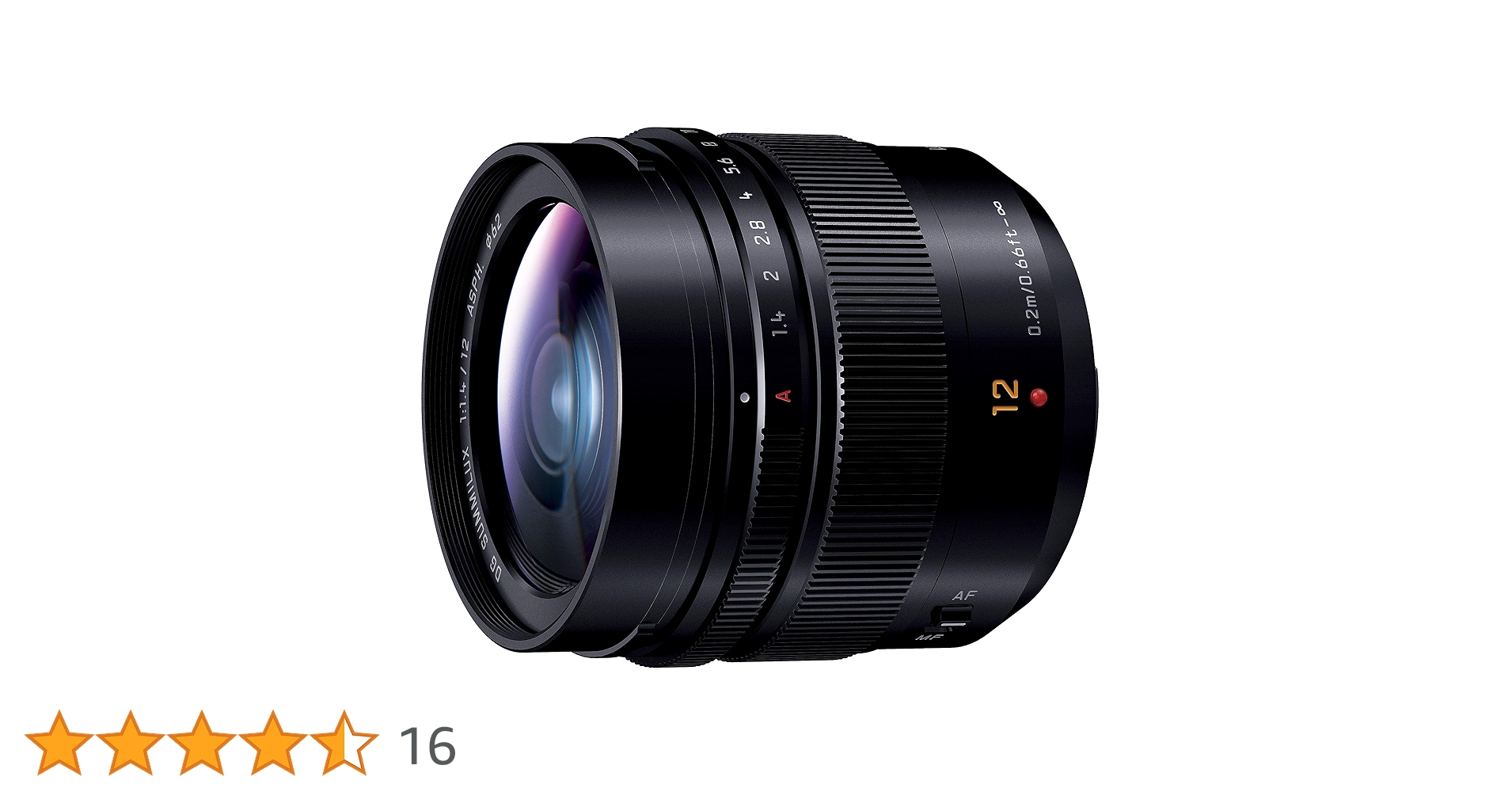 Panasonic - Panasonic 単焦点 広角レンズ マイクロフォーサーズ 12mm/F1.4 Amazon | パナソニック(Panasonic) 単焦点 広角レンズ マイクロ