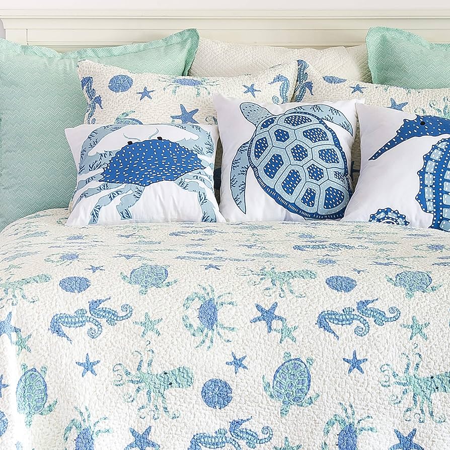 Amazon.com: C&F Home Brisbane Coastal Turtle Seahorse