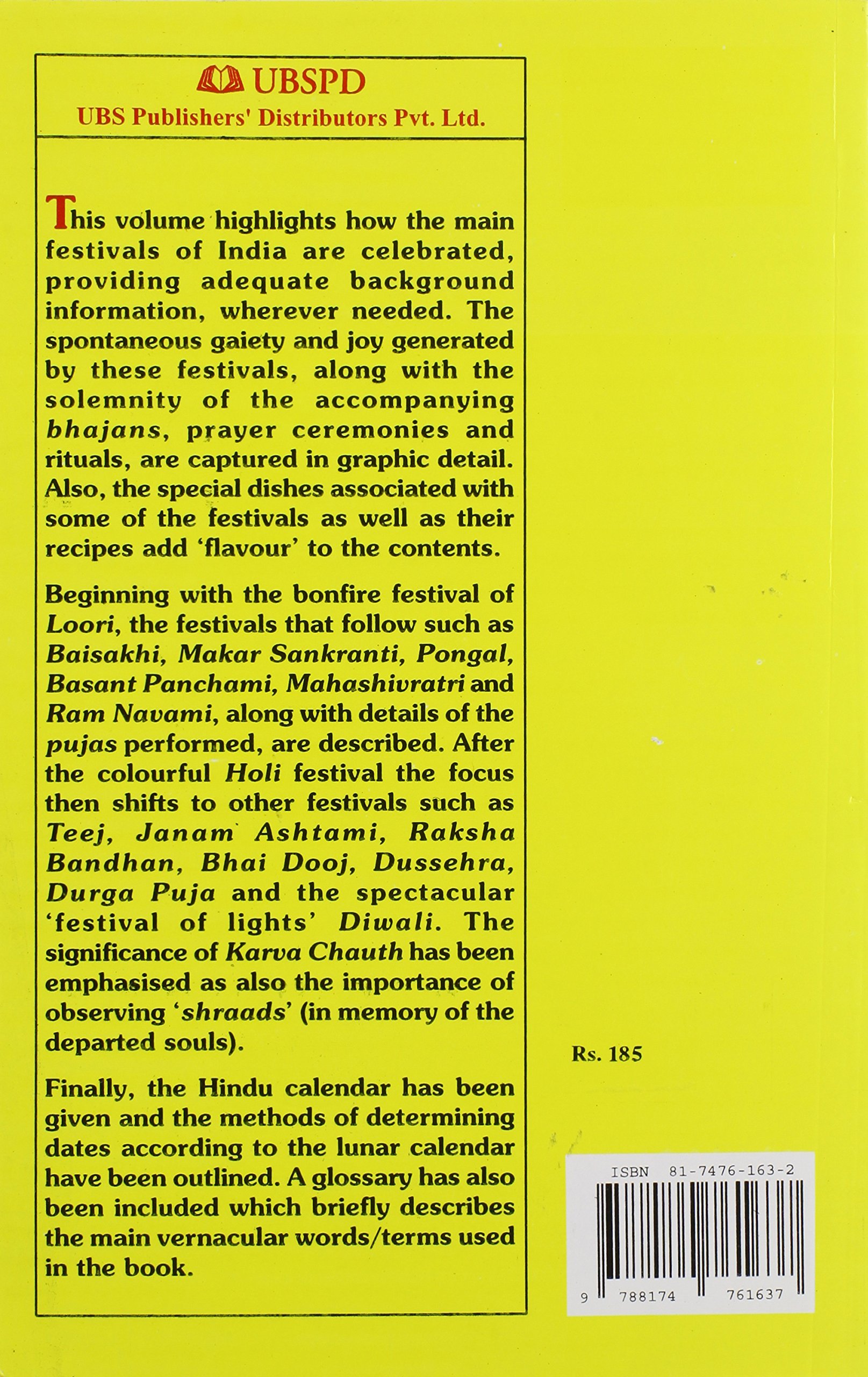 The Book of Hindu Festivals and Ceremonies