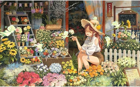 Pintoo Jigsaw Puzzles 500 Piece for Adults - The Elf Florist Beautiful Plastic Puzzle for Home Decor Zero Dust Easy Storage