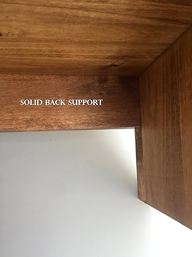 Miniatura 5 de Ideas to Home Elevador de monitor de computadora de madera maciza Albus (21 pulgadas de ancho x 10 pulgadas de profundidad x 5 pulgadas de alto,