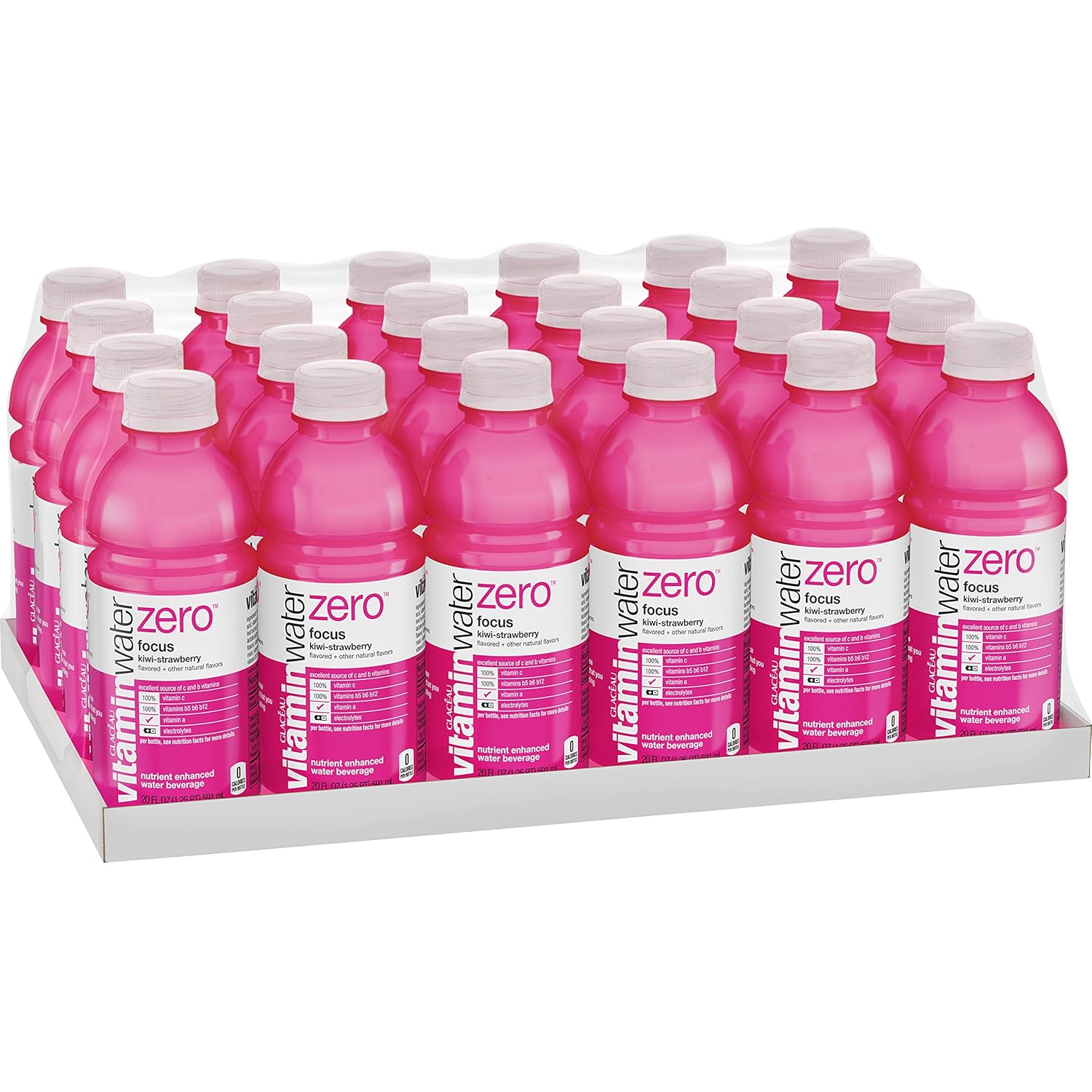 vitaminwater zero focus, electrolyte enhanced water w