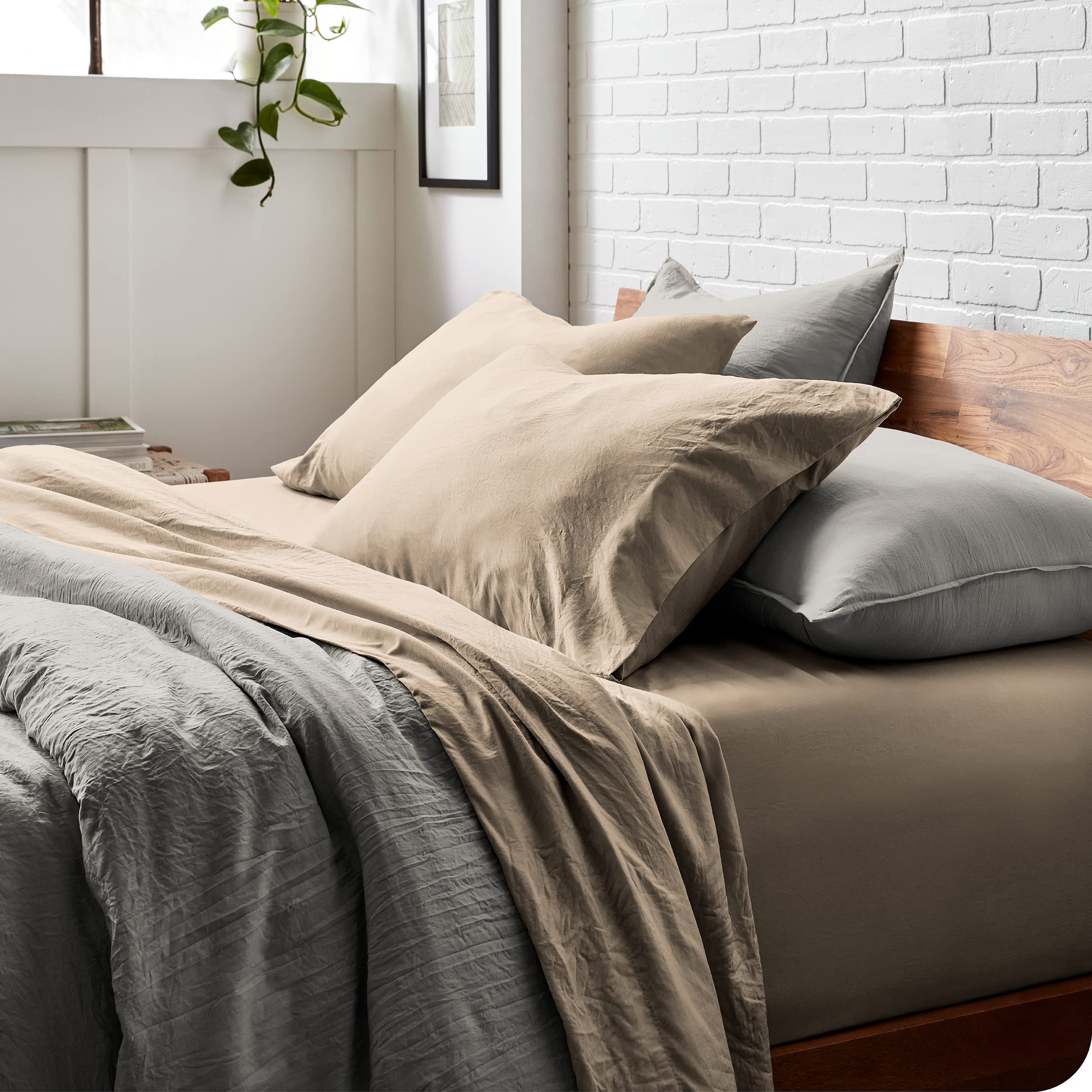 Bare Home Microfibre Pillowcase Set Standard Size, 2 Pack Pillow Cases, Lightweight, Cooling, Soft Brushed Microfibre - Image 2