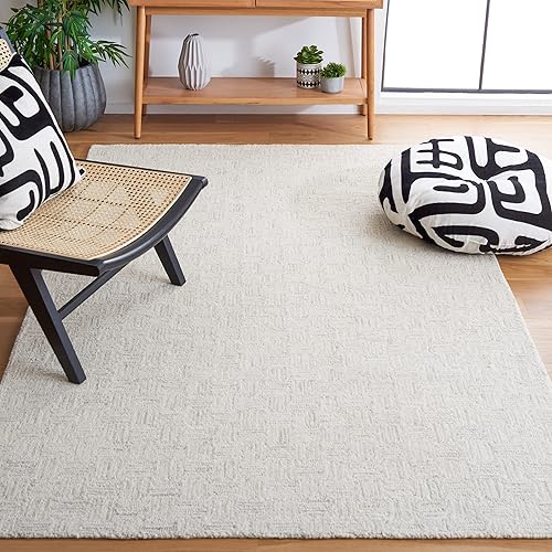 Micro-Loop Collection Area Rug - 5' x 8', Light Grey