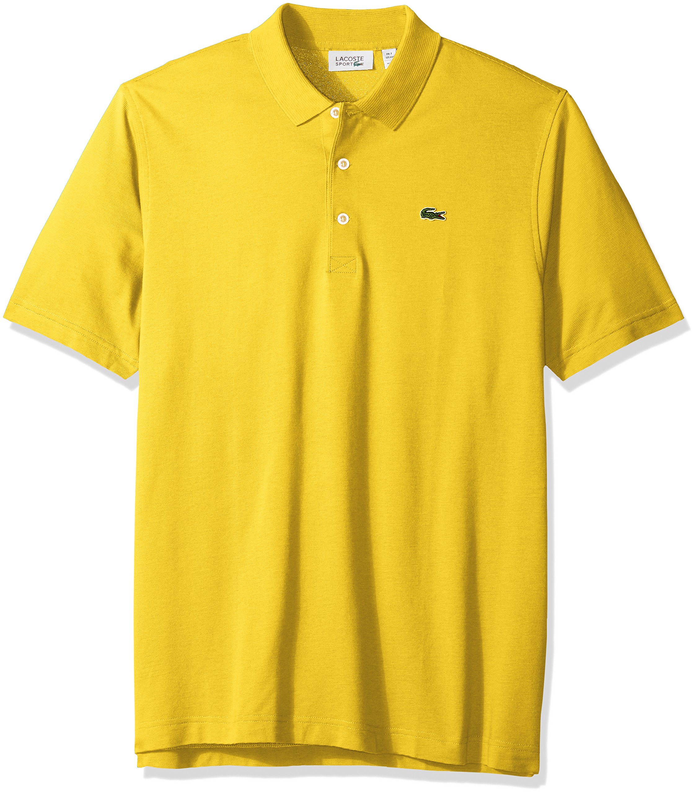 Lacoste Men's SPORT Tennis Regular Fit Polo Shirt in Ultra-Lightweight knit, Jonquille Yellow, X-Small