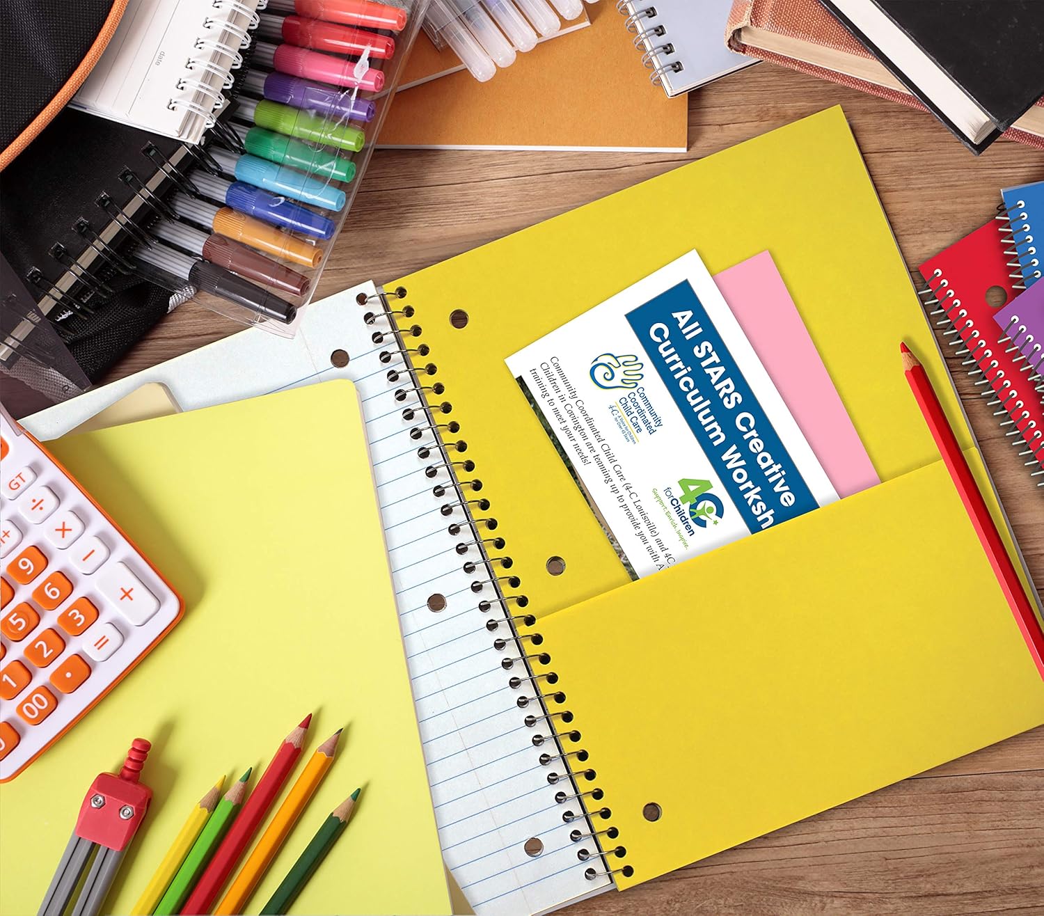 Spiral Notebooks 3-Subject, 6 Pack, College Rule, 120 Sheet Notebook with Sturdy Pocket Dividers, 10.5 x 8 inches, by Better Office Products, 6 Assorted Primary Colors, 6 Pack : Office Products