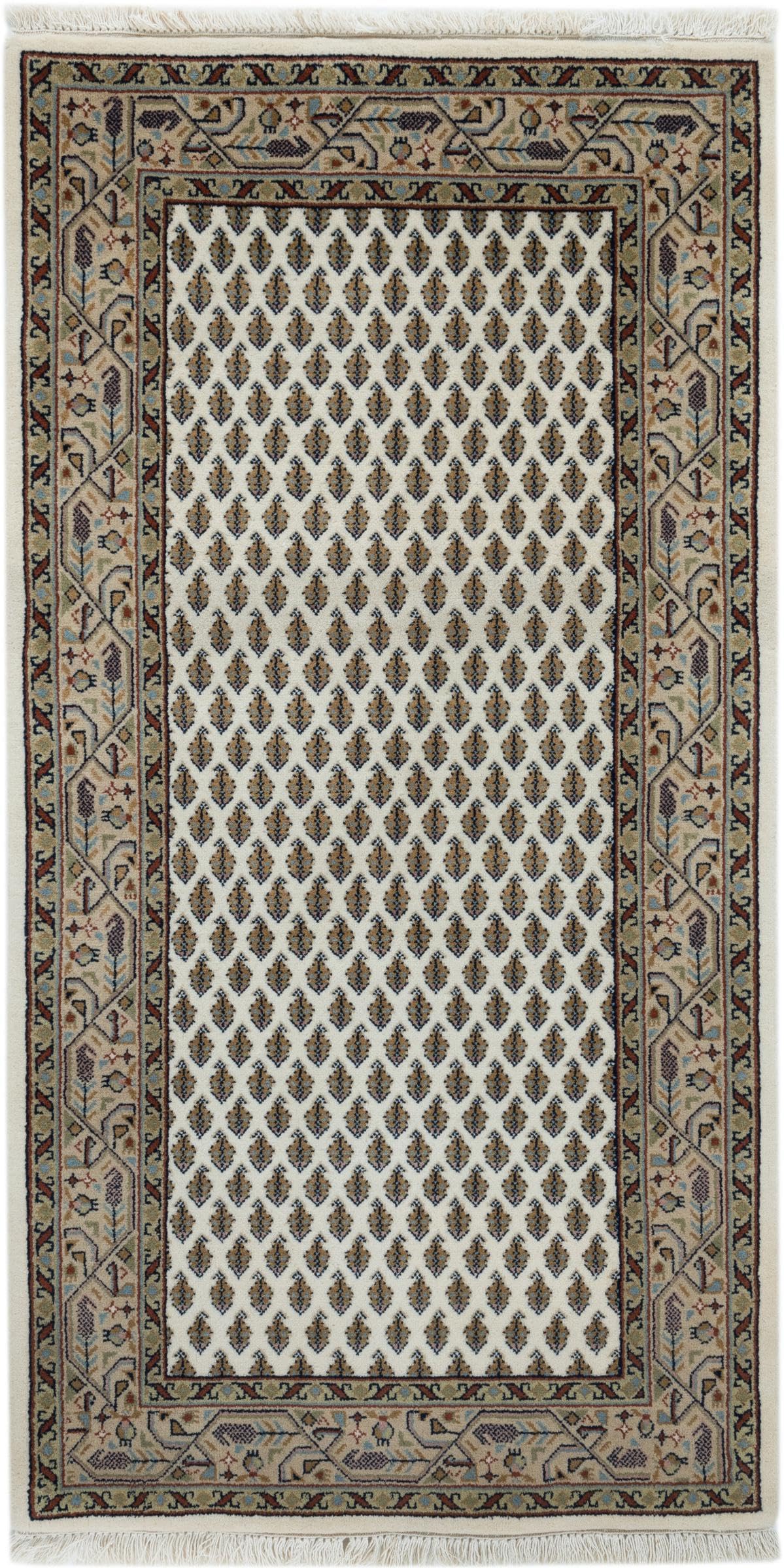 Tapis d'Orient Indo Mir noué main tapis de course en laine 74x134 cm