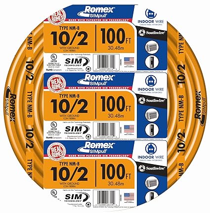 Southwire 28829023 10/2WG NMB Wire 100-Foot