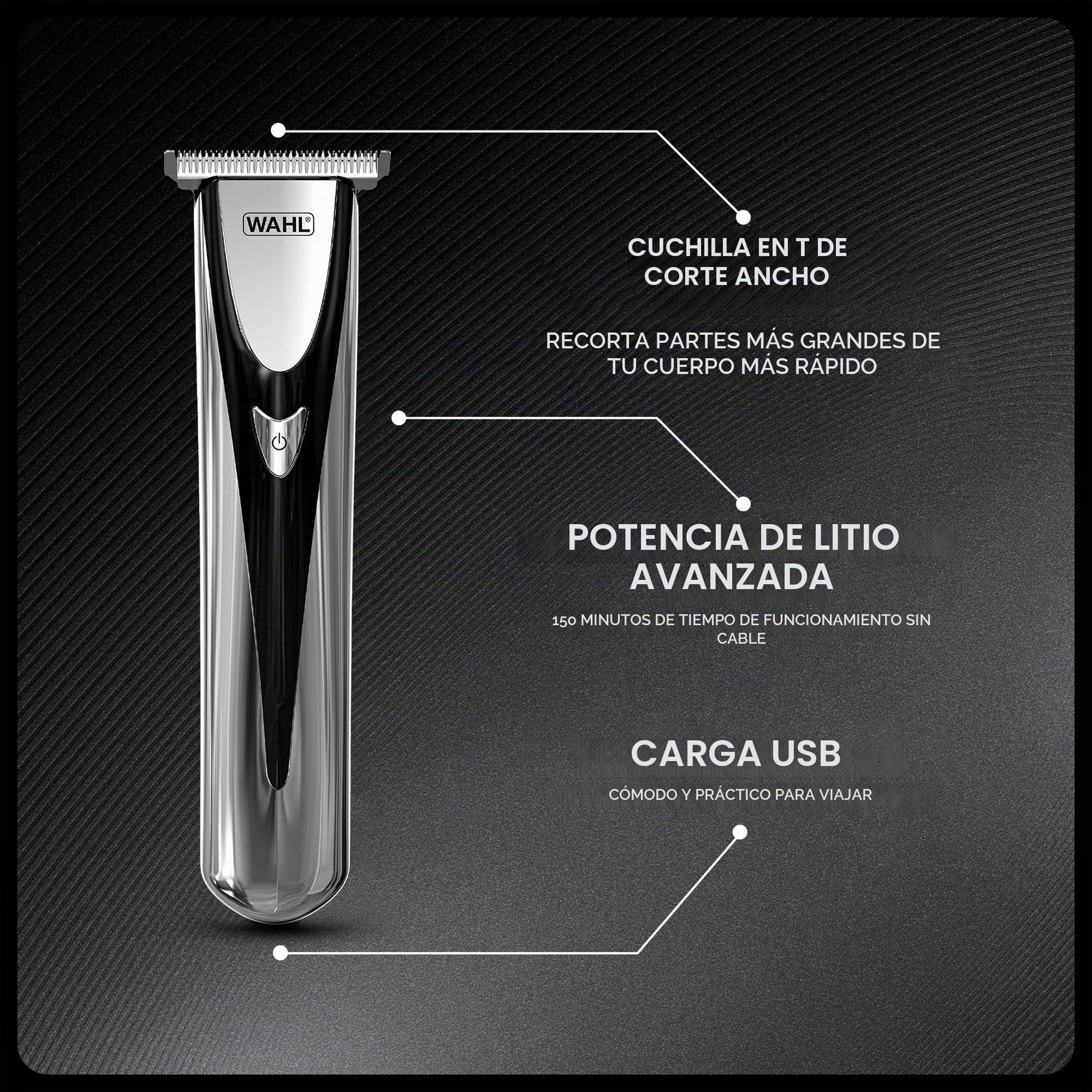 Wahl Elite Aparato multifunción 8in1 para hombre: cabeza, cara y cuerpo