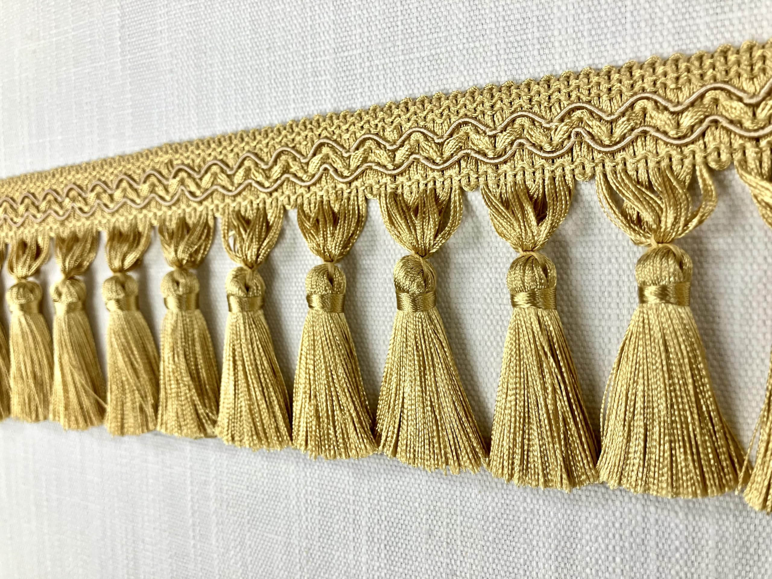 Labellezalady Beaded Fringe Trim – 1 Meter Red Wavy Water Shape Tassel Ribbon For Clothing, DIY & Costume Decoration