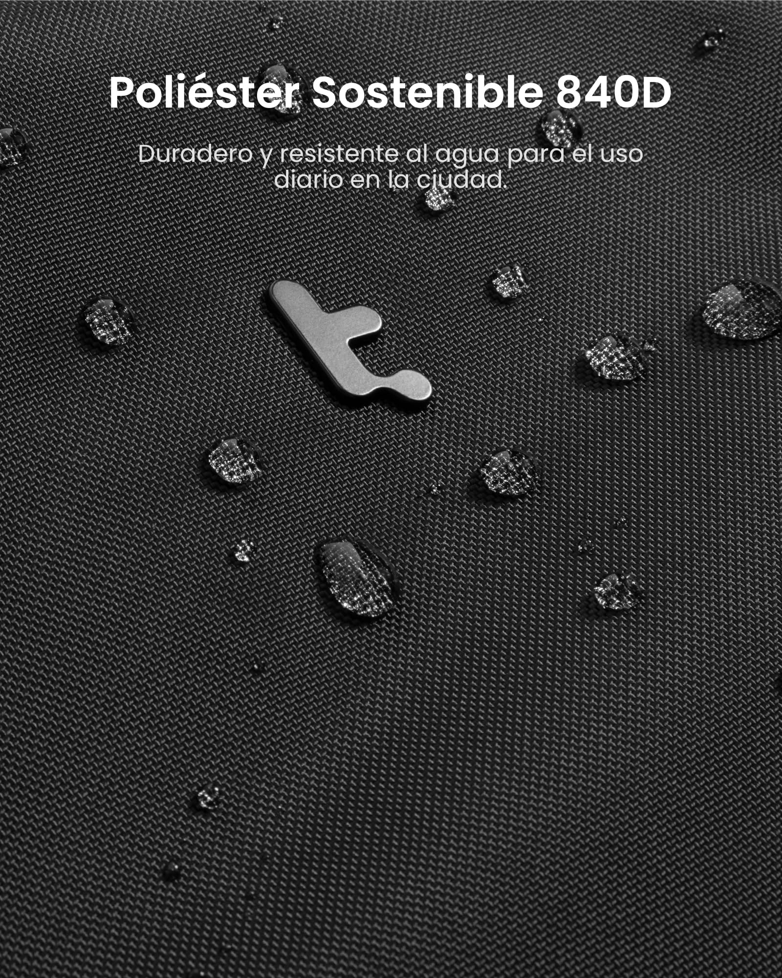 tomtoc 360° Protección Bolsa Bandolera para 14-16 Portátil, Tejido Cordura Ballistic Nylon, Resistente al Agua Funda Compatible con Macbook, Lenovo, HP, ASUS, Dell, Acer con accesorios