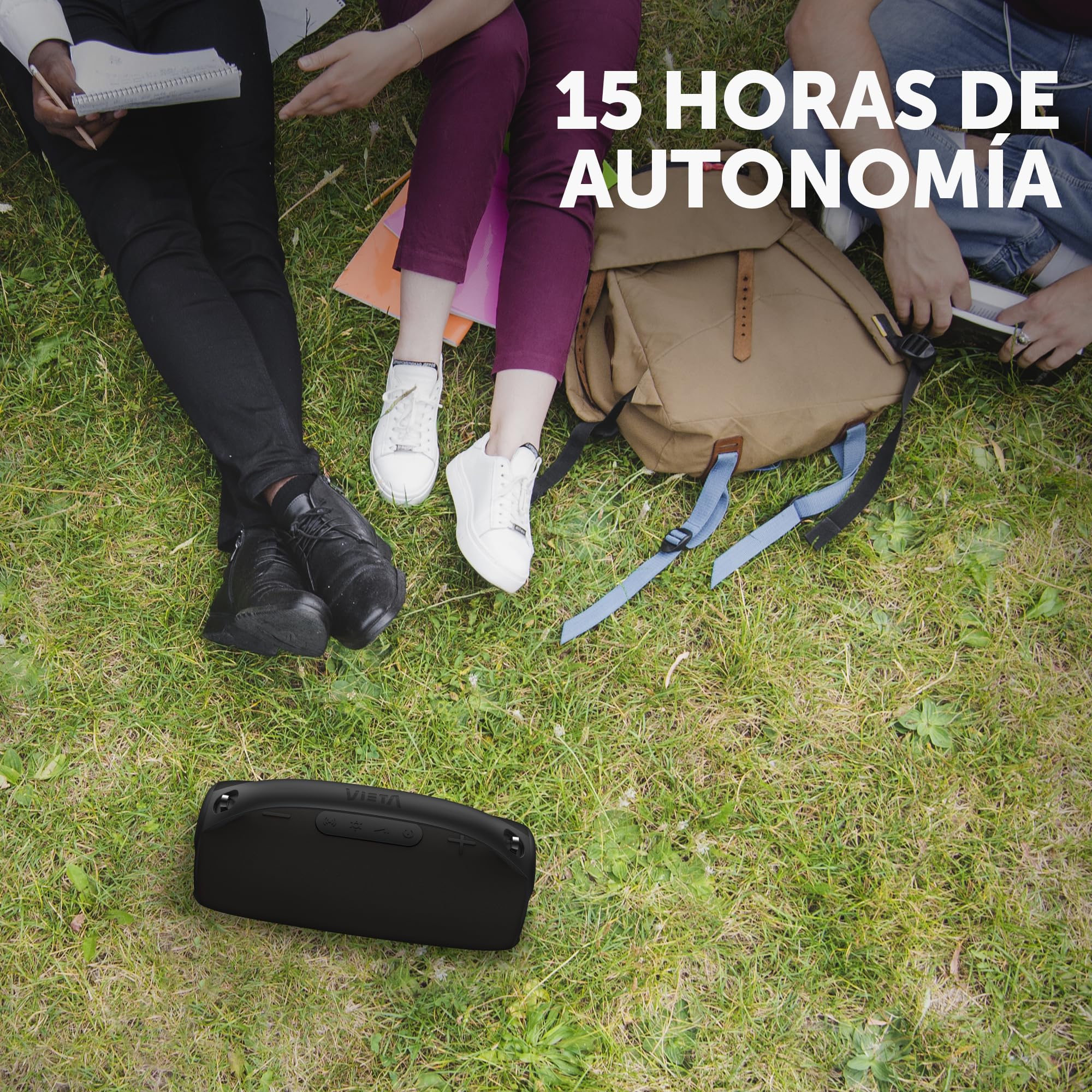 Vieta Pro Altoparlante Bluetooth potente da 100 W, impermeabile con USB C, batteria 15 ore | Altoparlante Bluetooth grande autoamplificato HiFi portatile | Speaker altoparlante TWS con altoparlante e